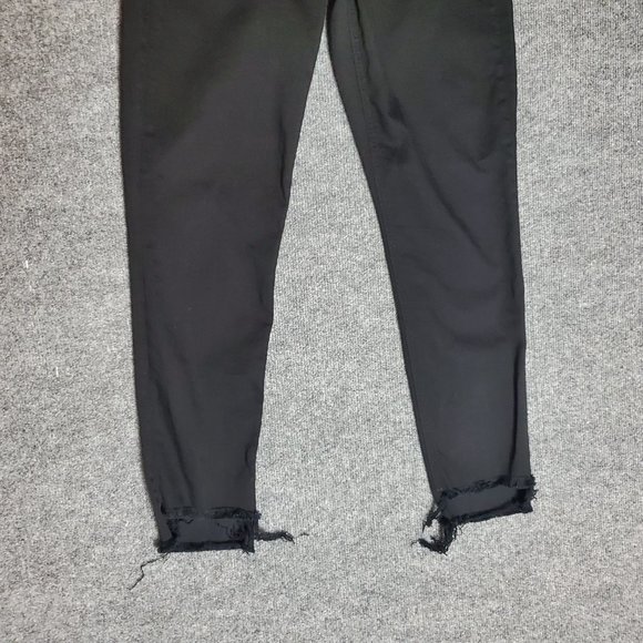 Rag & Bone Nina High Rise Ankle Cigarette 26 (M 26x27 11" Rise) Black Jeans A19 - Picture 3 of 9